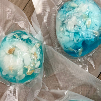 Blue Ocean Crackle with Vaseline (B-Grade – Minor Internal Damage)